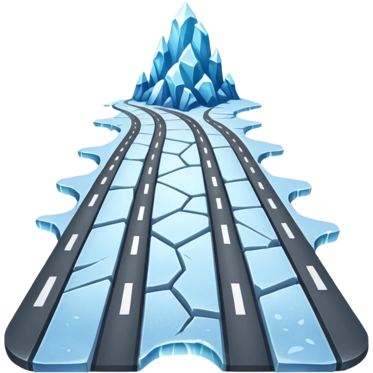 frozen road emoji