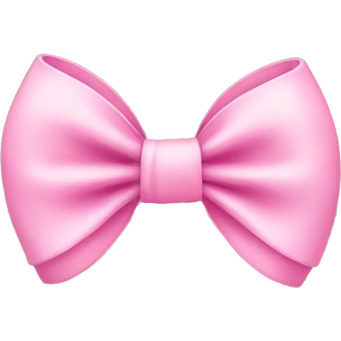 cute pink bow emoji