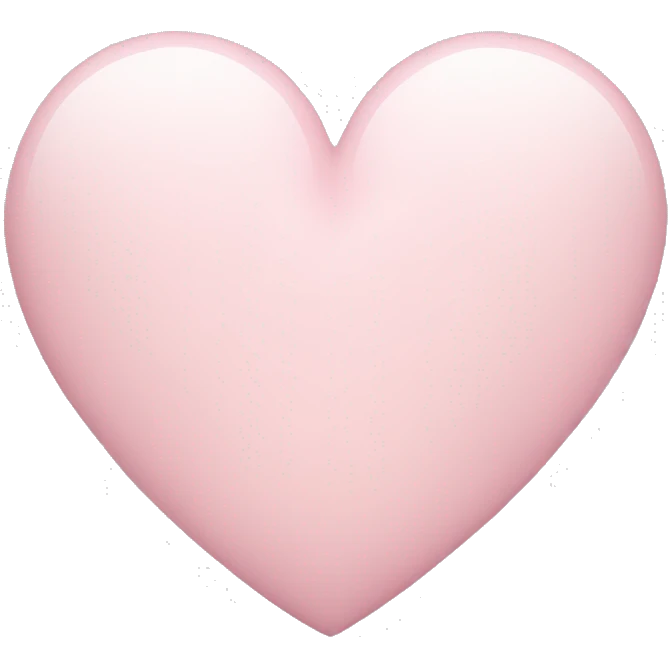 pale pink heart emoji
