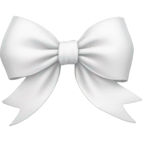 White bow emoji