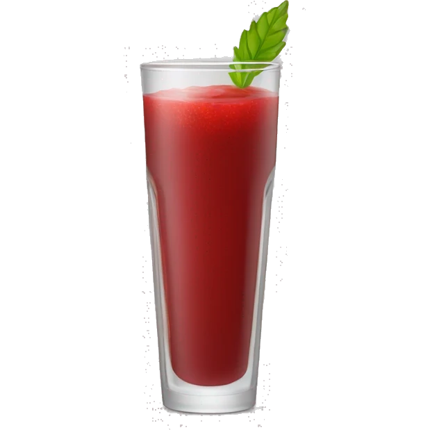 Jus rouge  dans un verre emoji