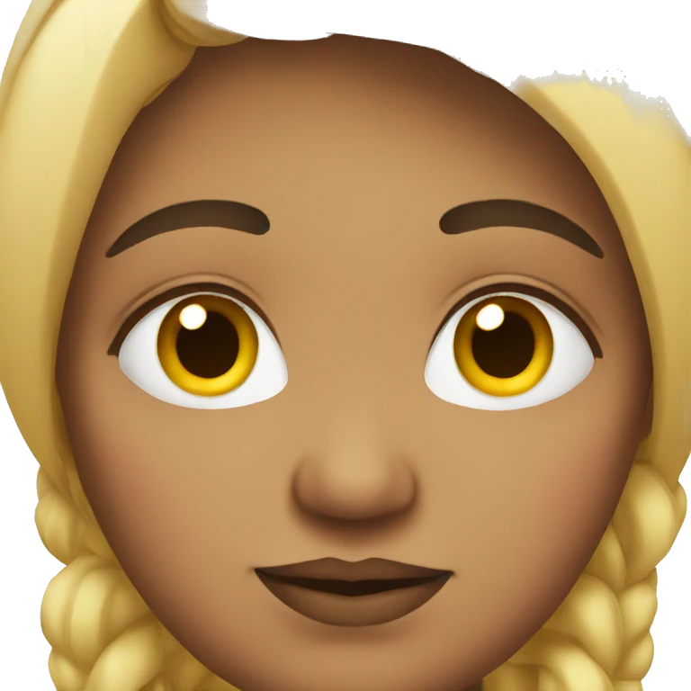 Fat woman face emoji