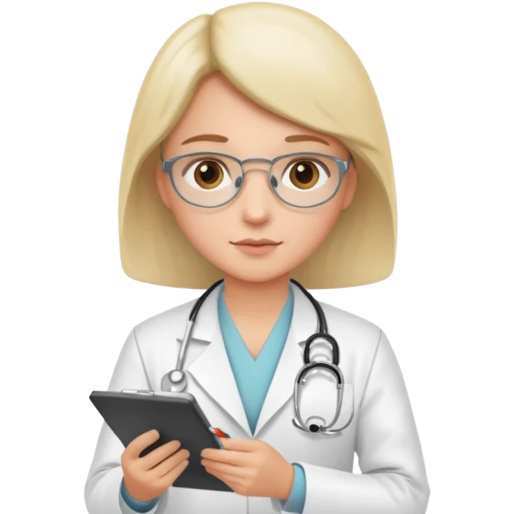 BLOCO DE NOTAS MEDICO ESCREVENDO emoji