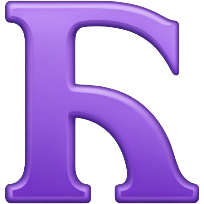 purple letter I emoji