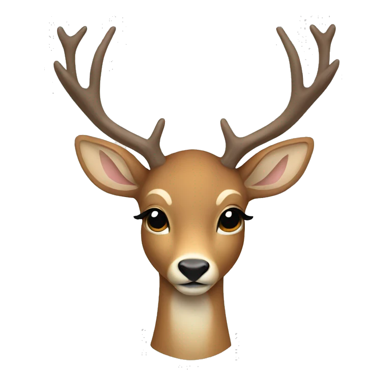 Deer with white bow  emoji