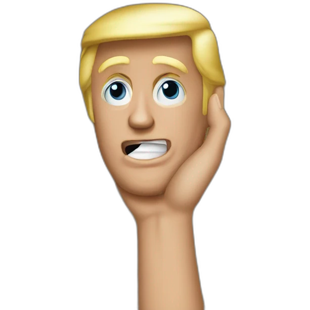 trump hold the number 50 emoji