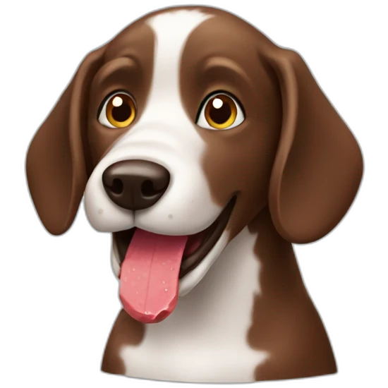 Dog eating chocolate emoji