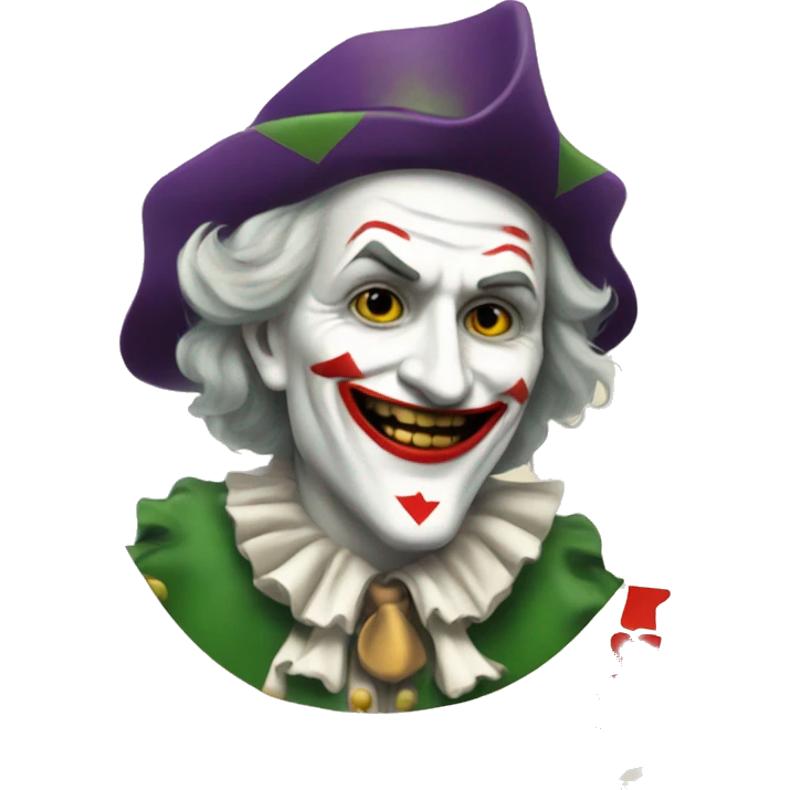 frech deck joker card emoji