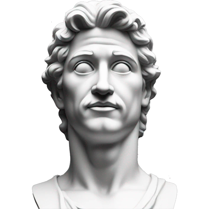 Statue of David from below emoji