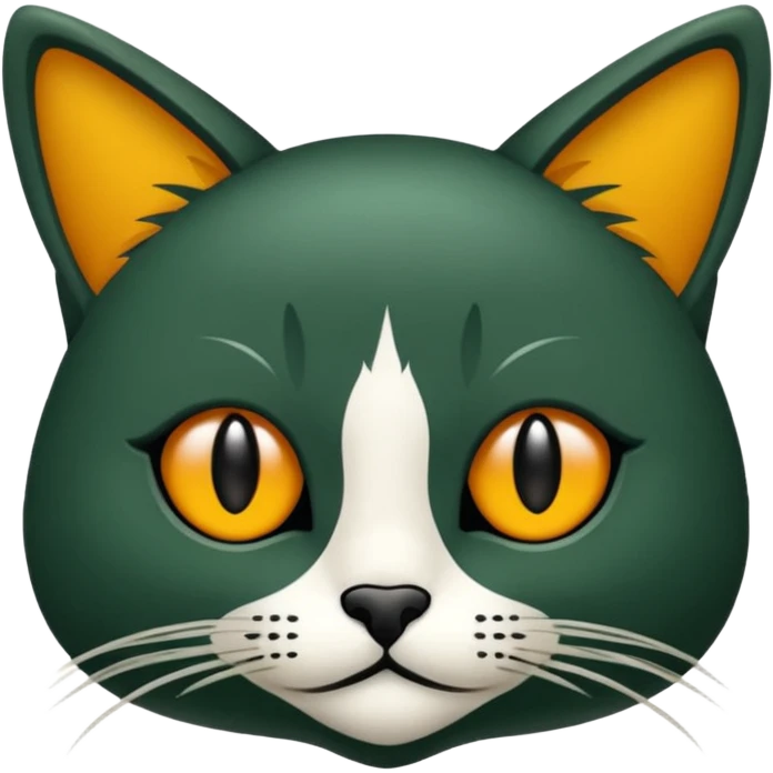 Uçan bir Kedi ve ve arkasından kovalayan bir cadı emoji