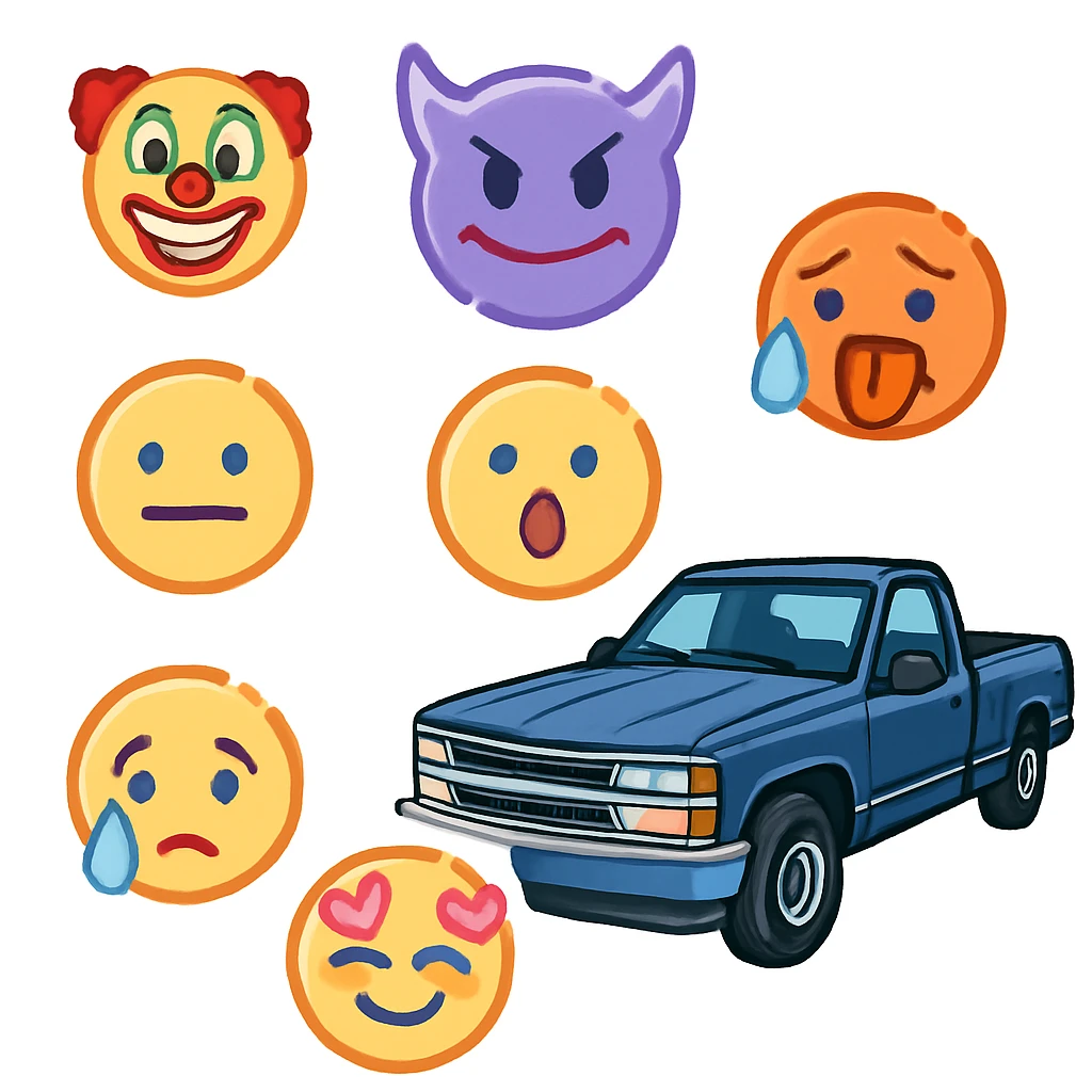 90s chevy truck emoji