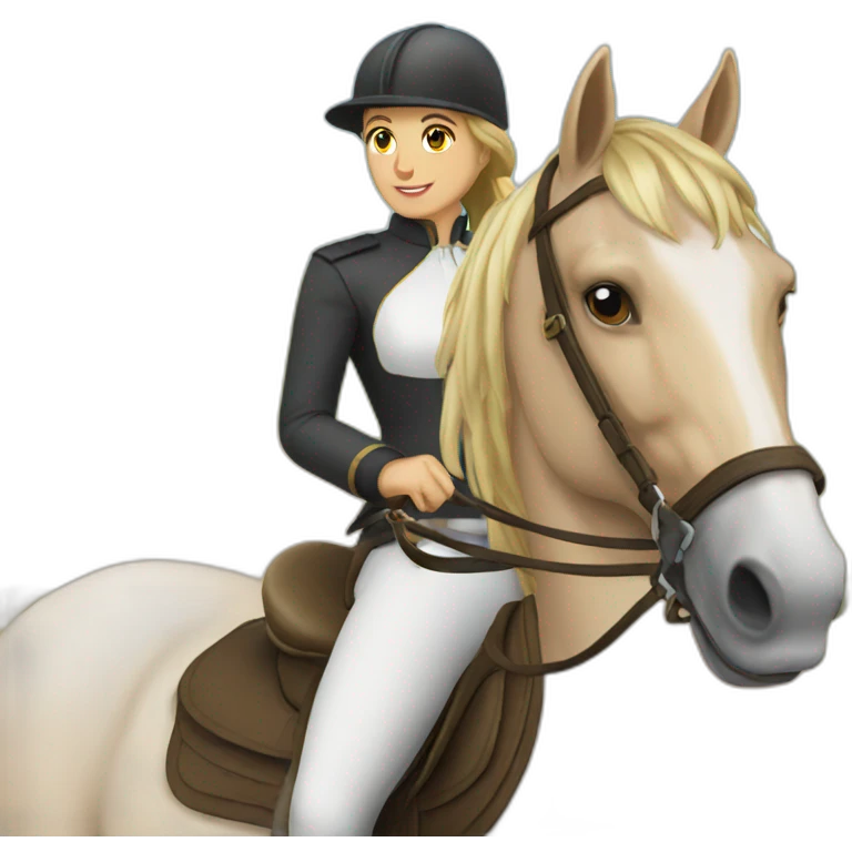 horse riding emoji