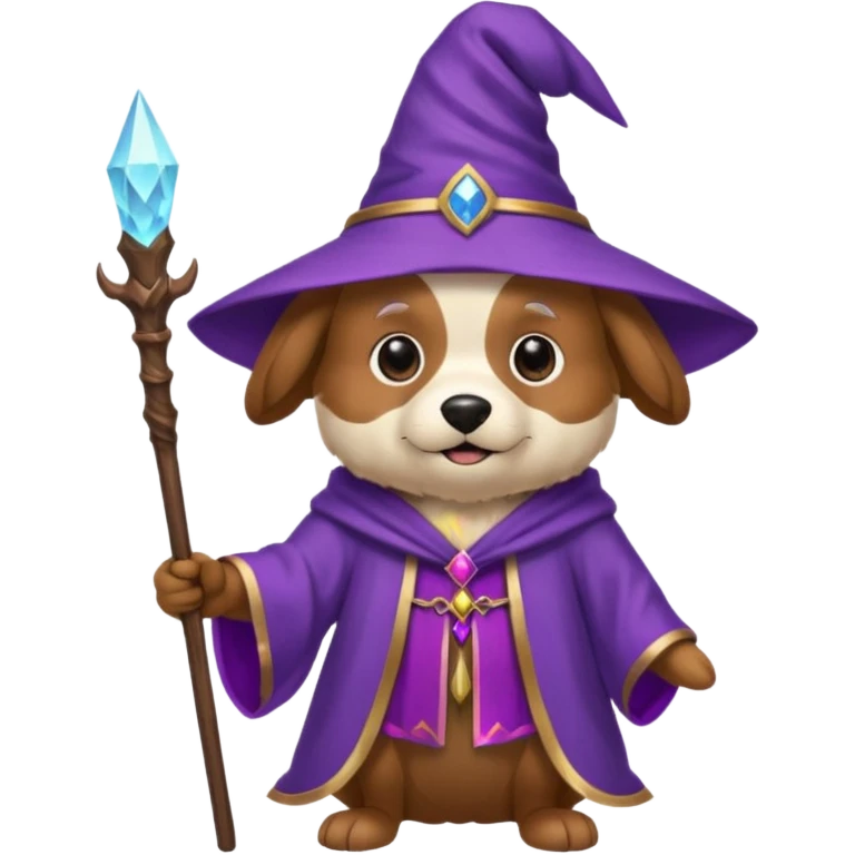 Dog wizard emoji