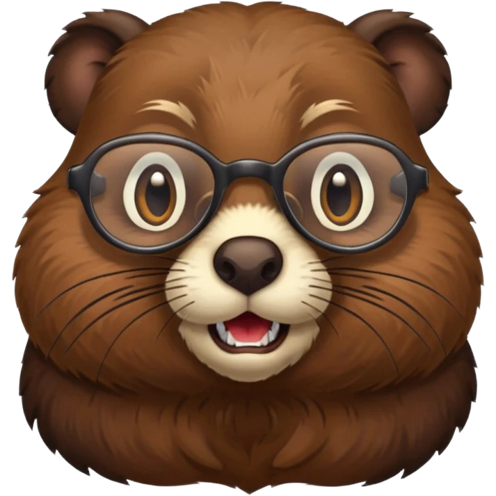 spectacled beaver emoji