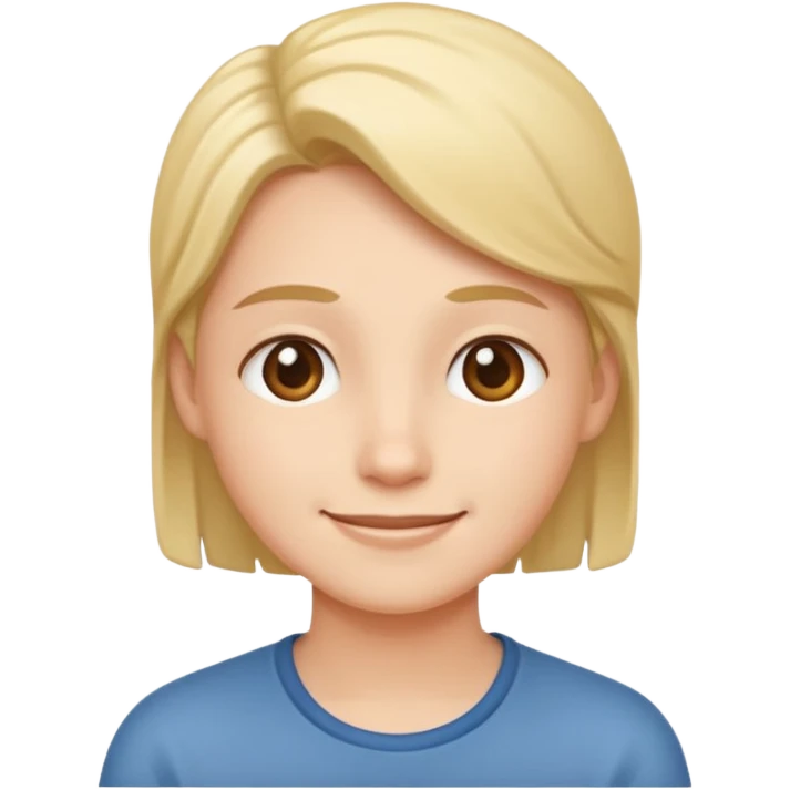 smiley thinking with a smile emoji