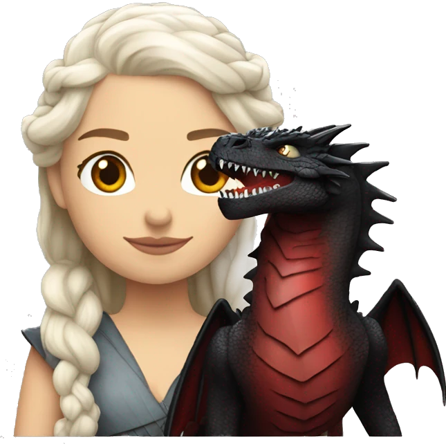 Daenerys with Drogon emoji