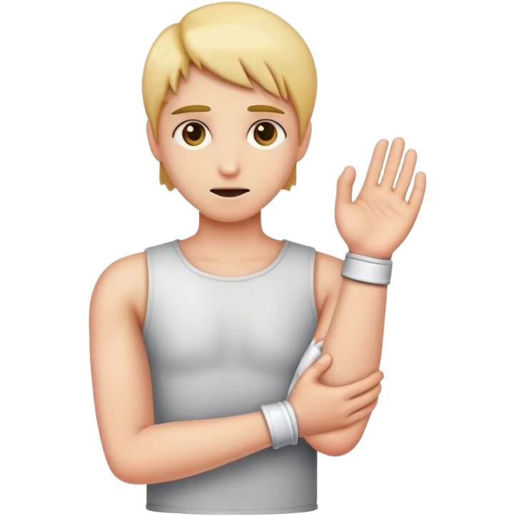 Broken arm emoji