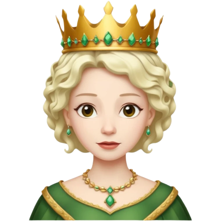 The queen with vine-like hair emoji