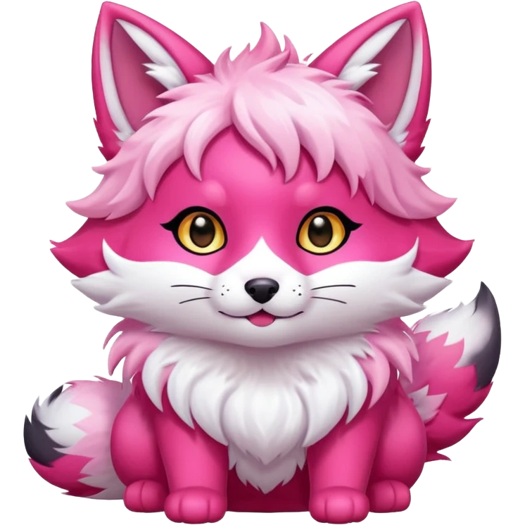 pink kitsune emoji