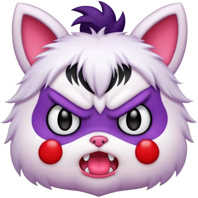 Kuromi (Sanrio) angry face emoji