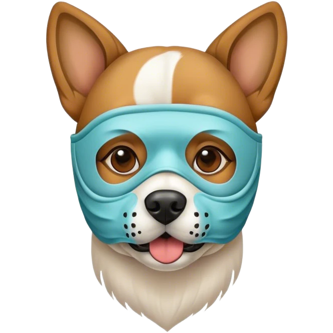 Dog wearing a mask  emoji