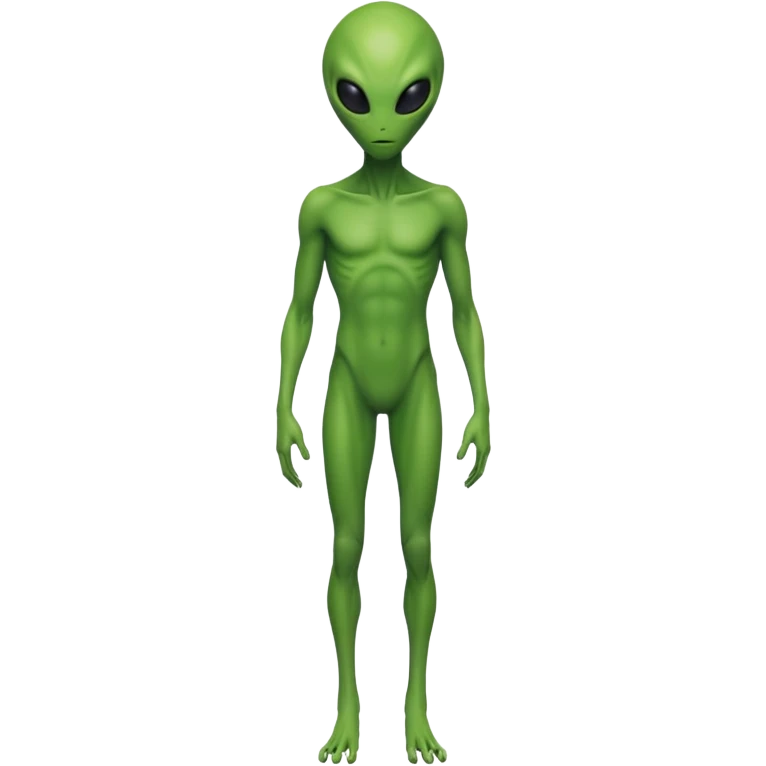 alien standing facing away from the viewer emoji