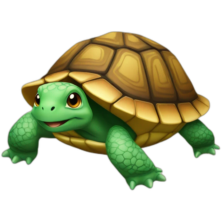 Chat sur tortue emoji