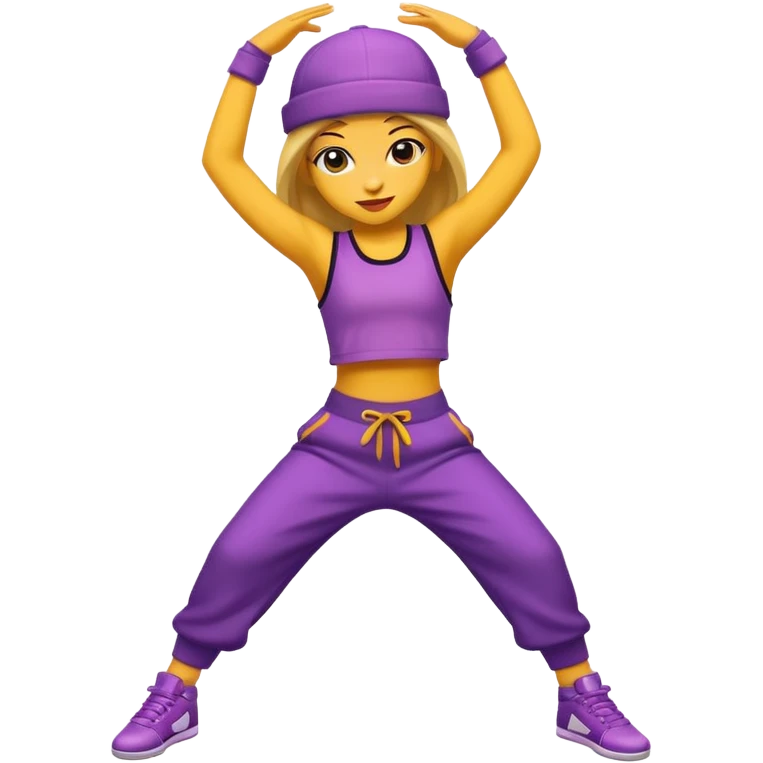 street dancer girl emoji