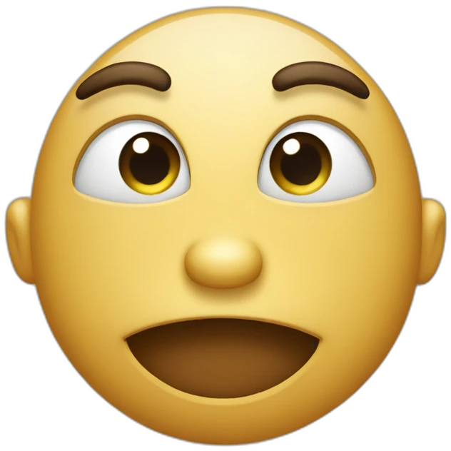 Suspocious Looking face emoji
