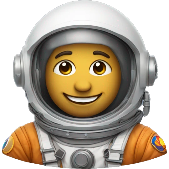 smiling cosmonaut emoji