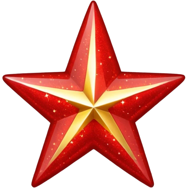 red star glitter emoji