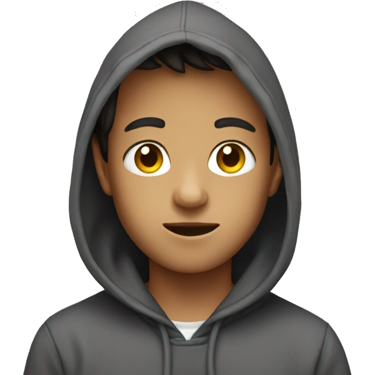 boy in hoodie emoji