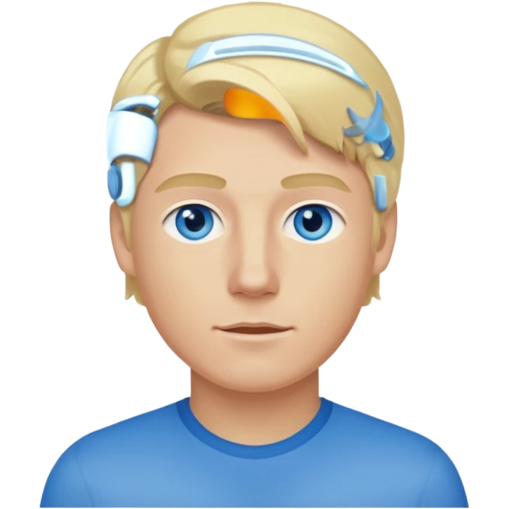 Nick Byrne blue eyes, blonde hair emoji