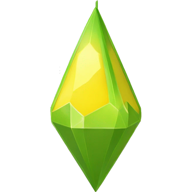 The Sims plumbob  YELLOW emoji
