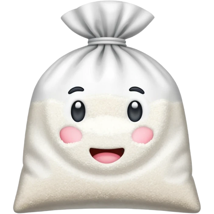 bag of sugar no face emoji