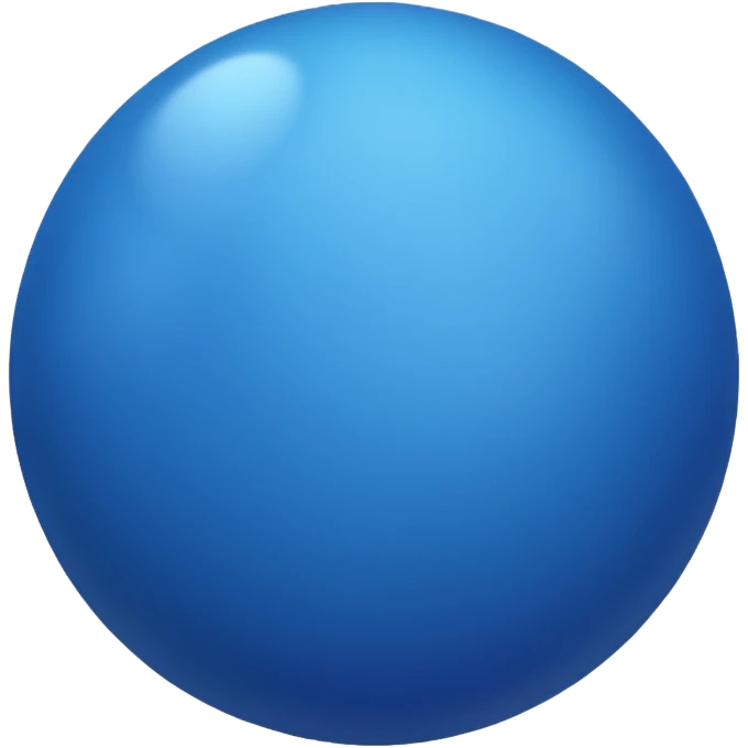 7th blue. Ball  emoji