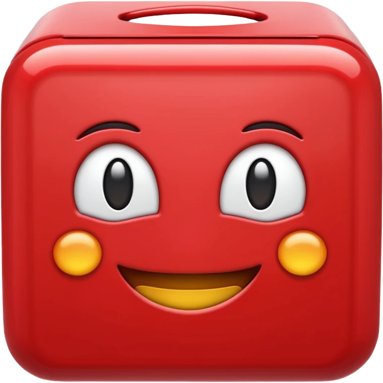 U boxed emoji in red emoji