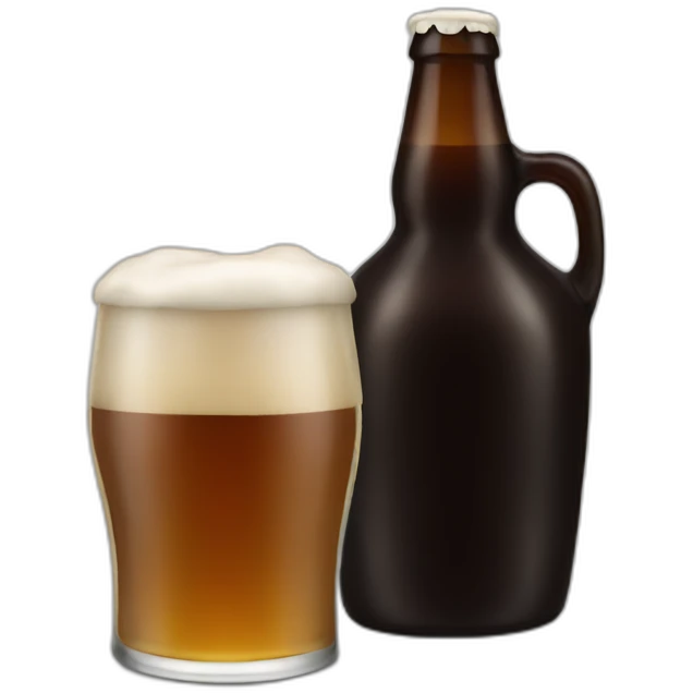 Dark beer emoji
