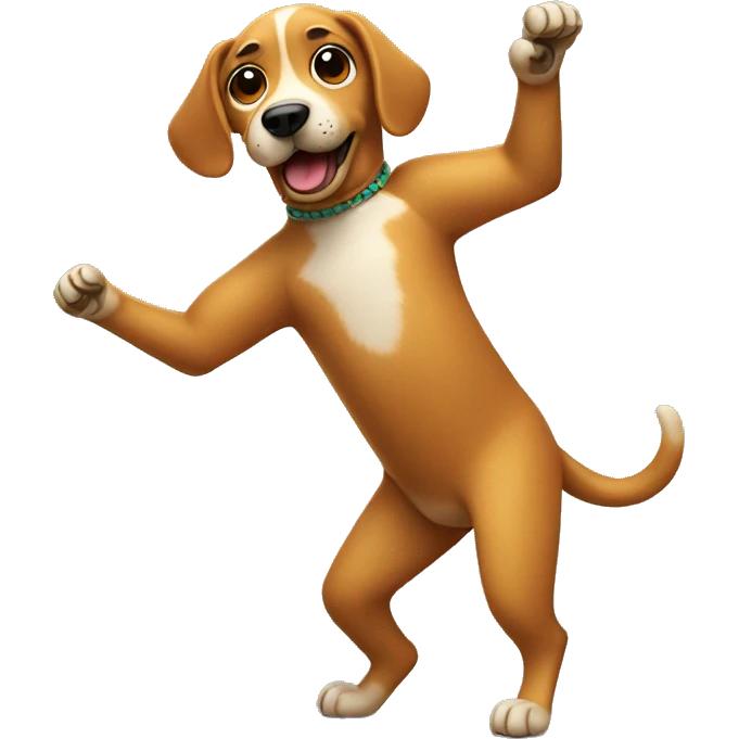 Dog dancing salsa  emoji