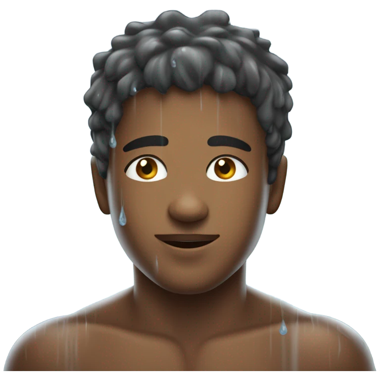 cool dude in shower emoji