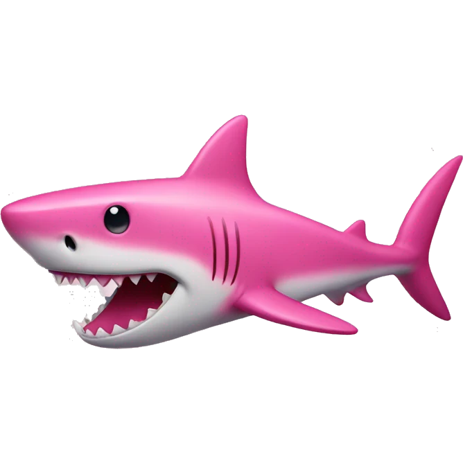pink shark emoji