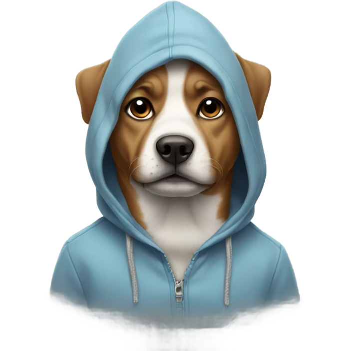 dog wearing hoodie  emoji