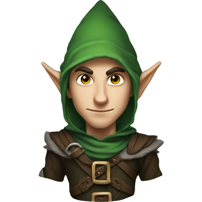 rogue male elf fantasy emoji