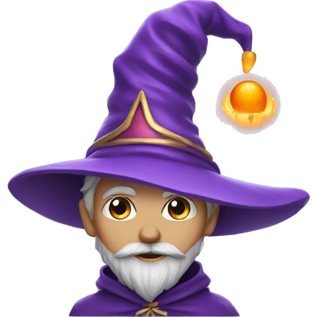 carot wearing magic purple wizard   emoji
