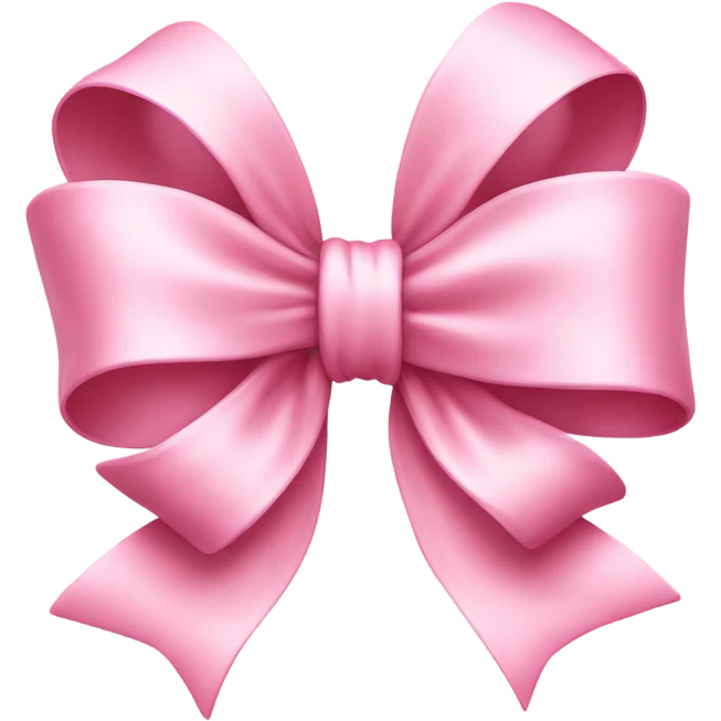 pink bow emoji