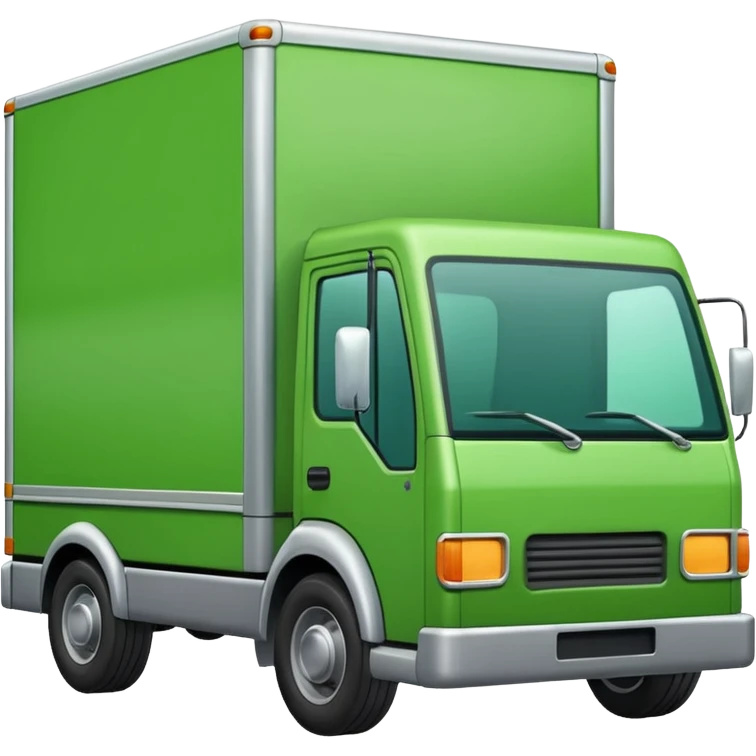 delivery truck green emoji