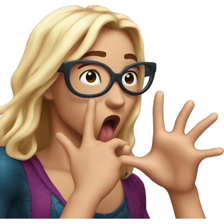 Spiderman blowing a kiss emoji