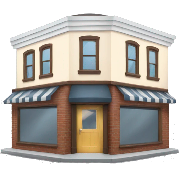 a barbershop building emoji