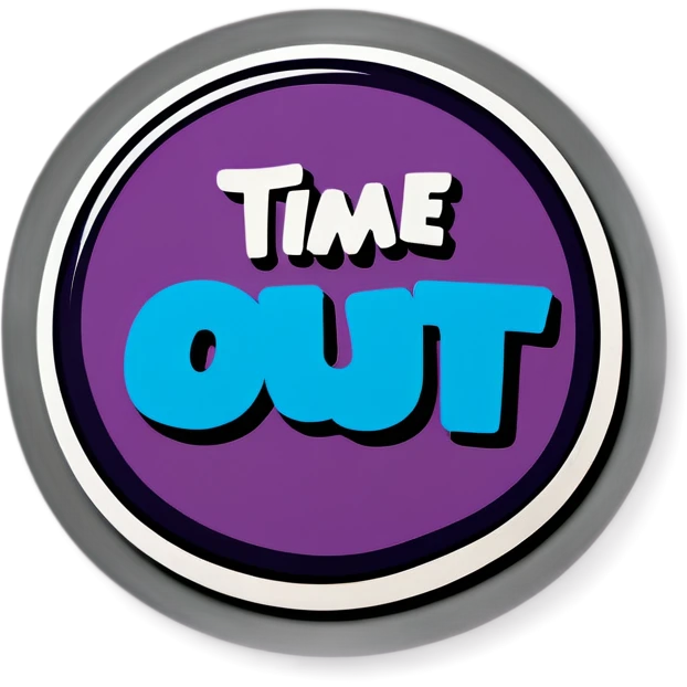 Time out sticker 
 emoji