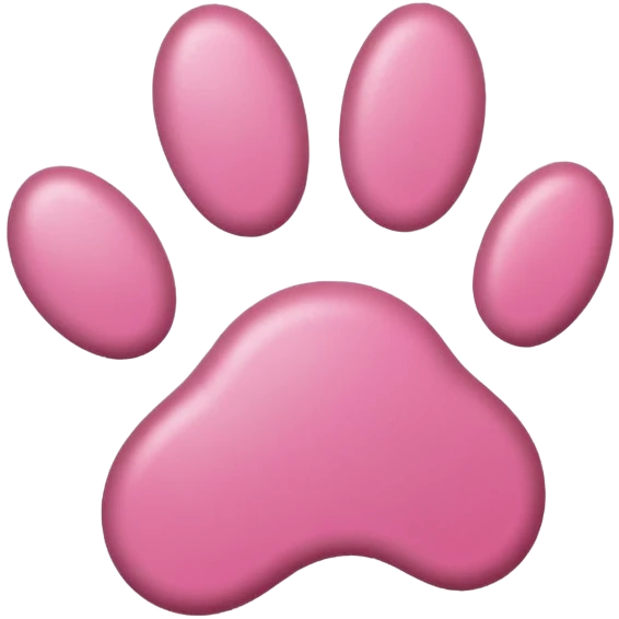 pink pawprint emoji
